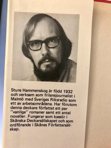 DÖDEN PÅ VÄG Sture Hammenskog 1981