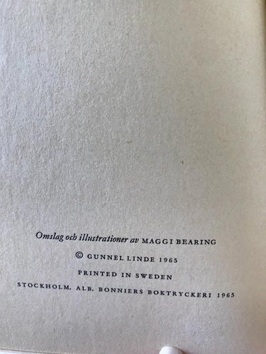 MED LILL-KLAS I KAPPSÄCKEN Gunnel Linde 1965