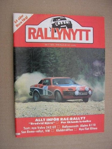 Rallynytt / Rally Nytt 1978 nr.11