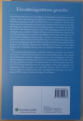 Förvaltningsrättens grunder / Alf Bohlin, Wiweka Warnling-Nerep