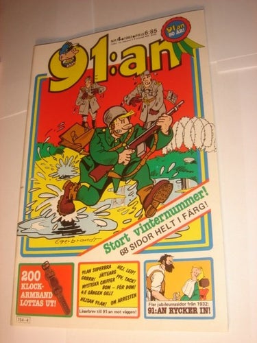 91:an (svensk) NY OLÄST Nr 4 1982 EXTRA TJOCKT