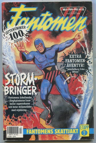 Fantomen 1989 nr 4 Stormbringer/ Rick O'Shay, Bruce J Hawker