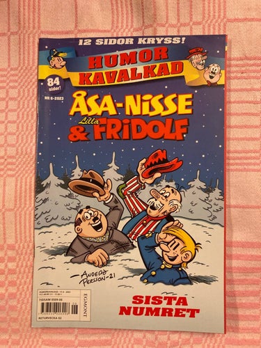 ÅSA NISSE & LILLA FRIDOLF - NR 6 - 2023 - 84 SIDOR MYCKET BRA SKICK - SAMFRAKTAR