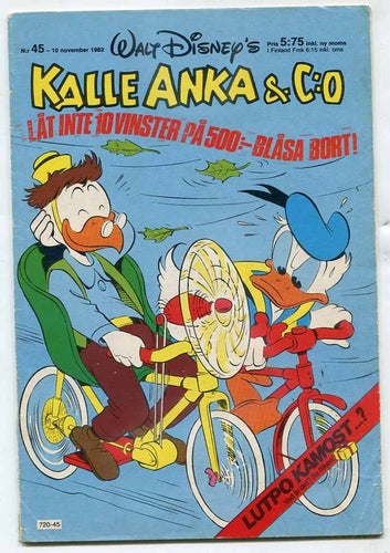 Kalle Anka & Co 1982 nr 45 MED Roco modelljärnvägs bilagan