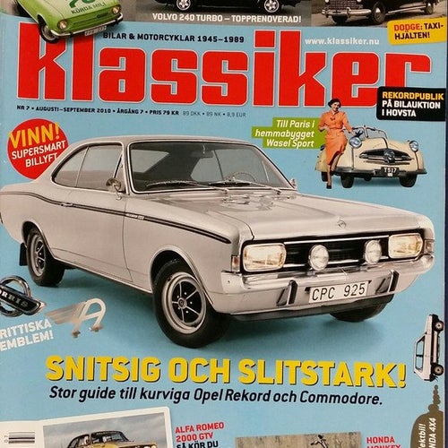 Klassiker nr 7 2010; Skoda 100L, Plymouth Valiant 1969, Rekord/Commodore A