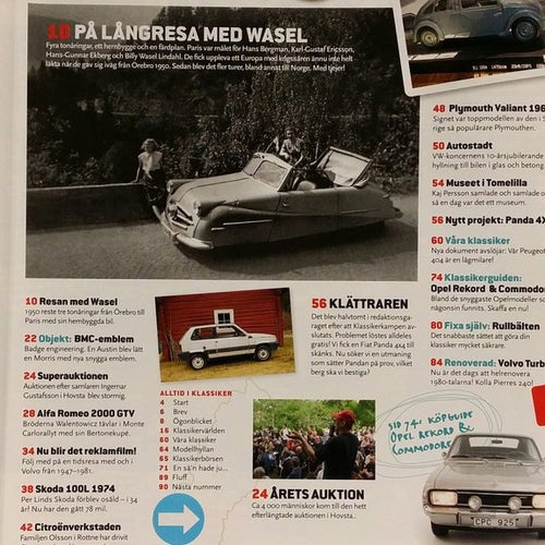 Klassiker nr 7 2010; Skoda 100L, Plymouth Valiant 1969, Rekord/Commodore A