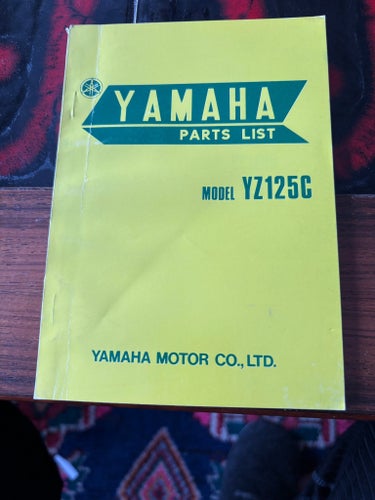 Yamaha Parts List YZ125C 1975 NOS