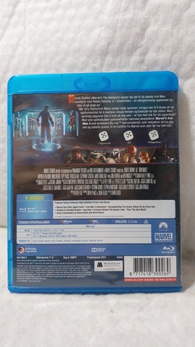 Iron-man 3 Blu-Ray (Norsk utgåva / Svensk text)