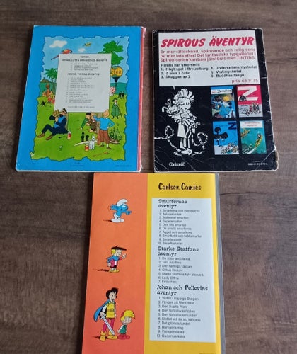 Samling av seriealbum 6 st