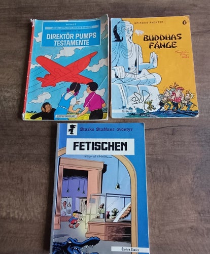 Samling av seriealbum 6 st