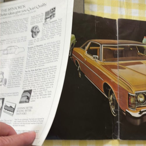 Broschyr '73 Ford LTD Brougham/LTD/Galaxie 500/Custom 500