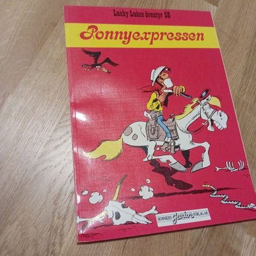 Lucky Lukes äventyr 58 Ponnyexpressen av Morris, 1988