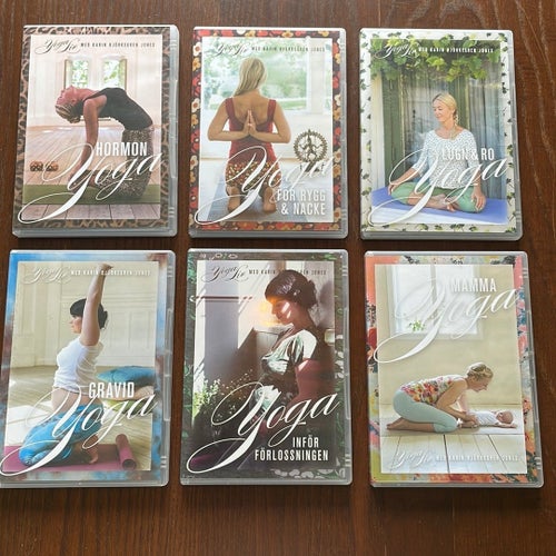 Yoga Liv DVD samling med Karin Björkegren Jones