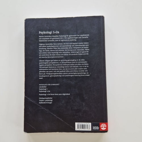 Psykologi 1+2a av Martin Levander och Cornelia Sabelström Levander, 2012