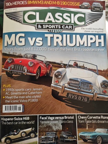 Classic & Sports Car tidning - MG vs Triumph
