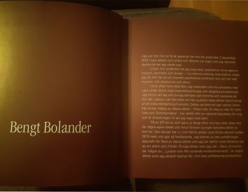 I går i dag i morgon av Nils Bolander. En diktsamling.