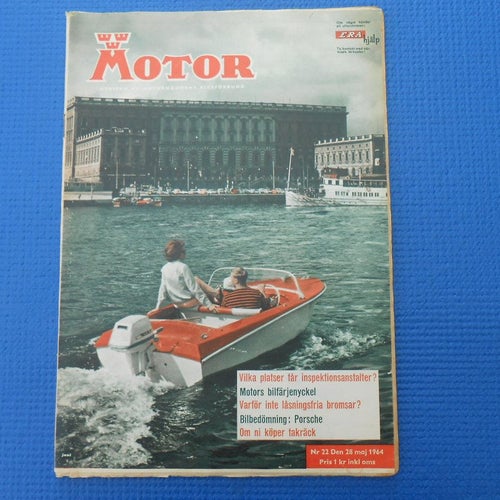 Motor nr 22 1964 Hälsingborg-Helsingör Porsche C Nils Färnström
