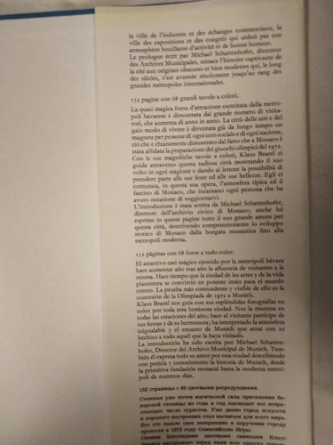 München Munich Monaco by Klaus Bran, bok. Very Fine