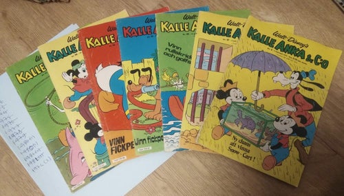 Samling Walt Disney's Kalle Anka & Co 1974 nära komplett årgång