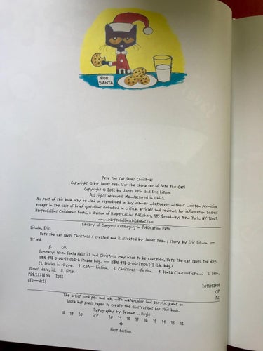 PETE THE CAT SAVES CHRISTMAS James Dean Eric Litwin 2012