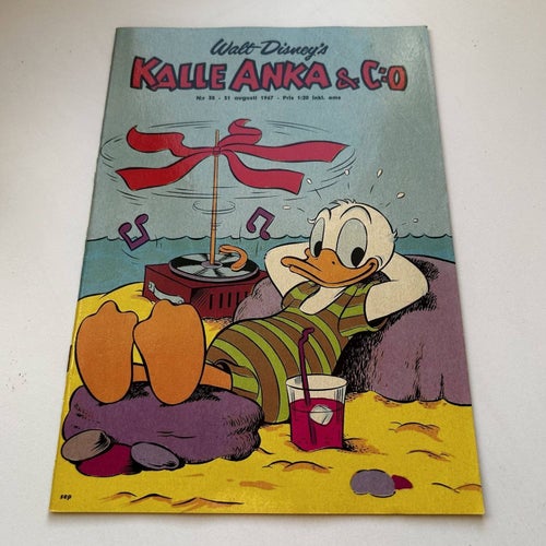 Kalle Anka & co nr 35 1967, toppex! VF