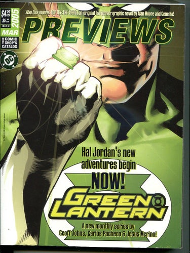 Previews Catalouge March 2005 Marvel Green Lantern McFarlane