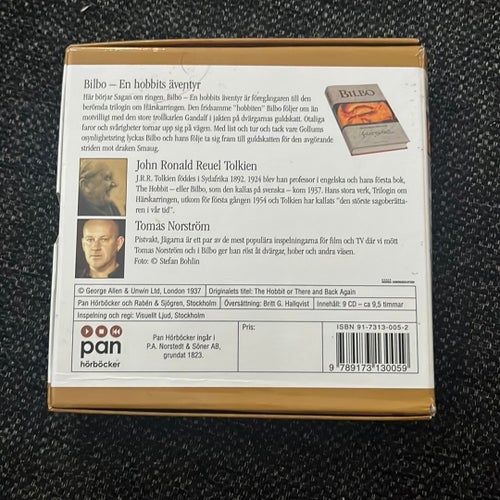 Bilbo - En Hobbits äventyr av J.R.R. Tolkien (Ljudbok på CD)