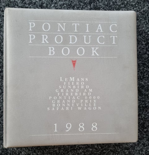 Pontiac Product Book- Dealer Album 1988
