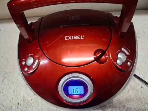 EXIBEL Bärbar Radio med CD-spelare KW-94R-RED