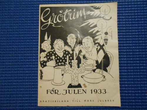 Grötrim för Julen 1933