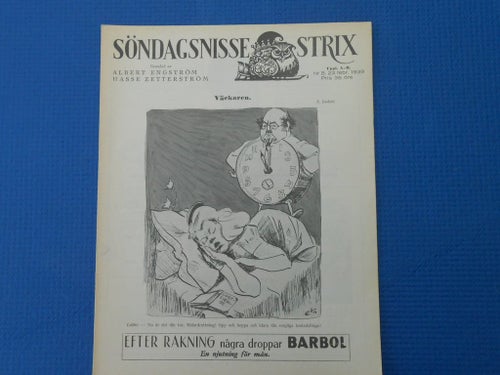 Söndags-Nisse Strix nr 8 1939 Ludvig Nordström Stomatol tandkräm