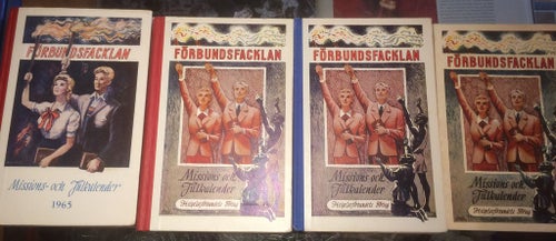 Jul, Förbundsfacklan 1951,1960, 1962, 1965 Missions- och julkalender