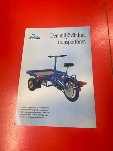 Norsjö Packy Flakmoped försäljningsbroshyr
