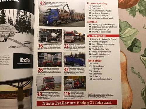 TRAILER NR 2 2017 VOLVO FH 540,BRÄCKE,NYA ÅKERIET ÖREBRO,ENA KÅLLBY,ÅKERI ÅSEDA