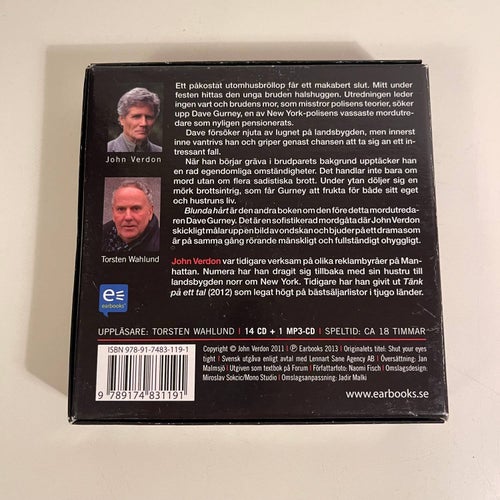 Ljudbok på CD - Blunda Hårt. John Verdon