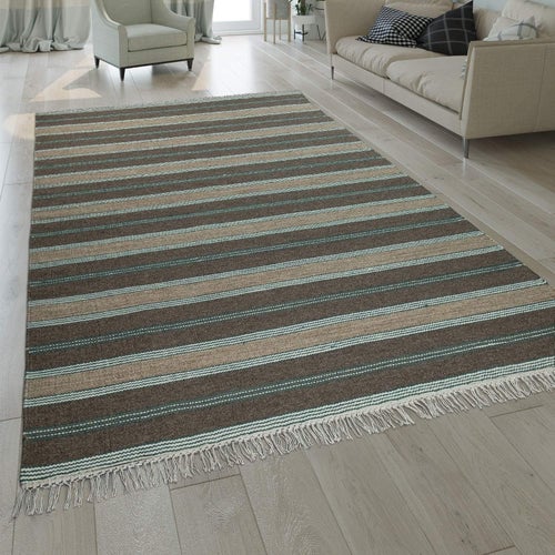 Handvävd Kelim Matta i ull och bomull – 80x150 cm