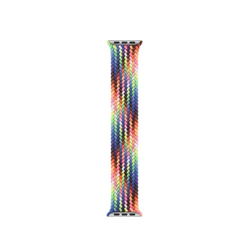 Braided Solo Loop 38/40/41/42mm Apple Watch Armband - PRIDE NEON (Large)