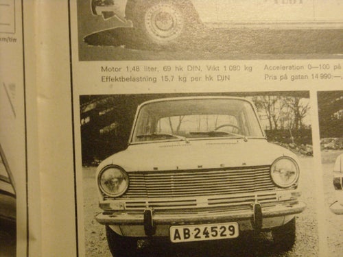 test av nya Simca 1501 från 1967