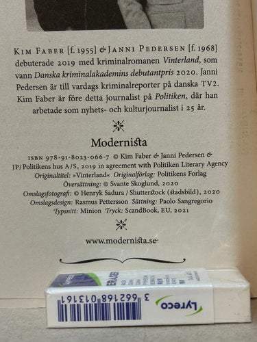 Vinterland av Kim Faber, Janni Pedersen, bok, Fine