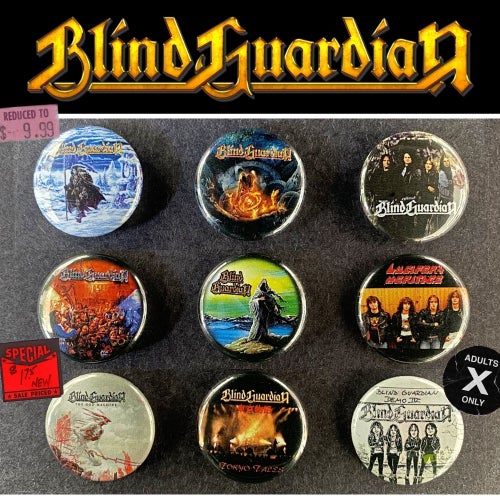 9 st Blind Guardian pins #1 (25 mm) * gratis porto *