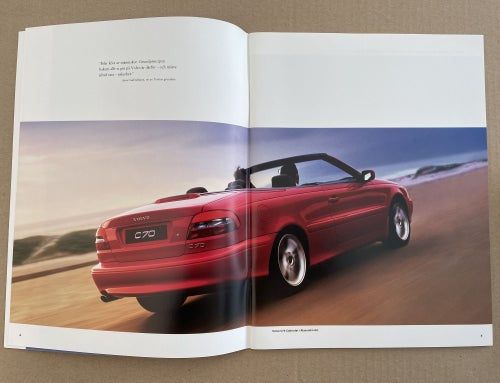 VOLVO Försäljningsbroschyr C70 Coupe + Cabriolet 2002