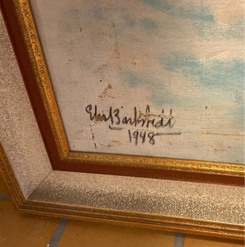 Oljemålning av Elis Barkstedt