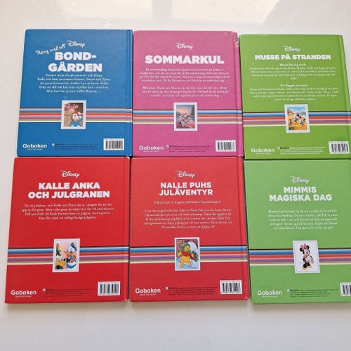 Disney böcker, 6 st, blandade titlar, Goboken