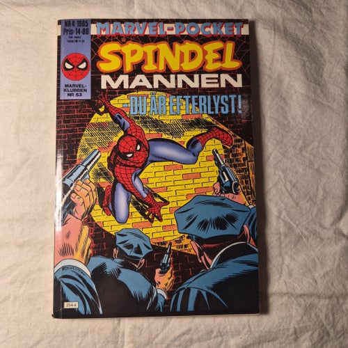 Marvel-Pocket Spindelmannen: Du är efterlyst! 1985