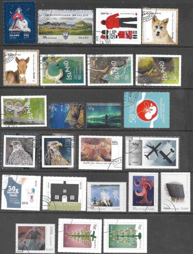 Island 2019 stämplat inklusive Block