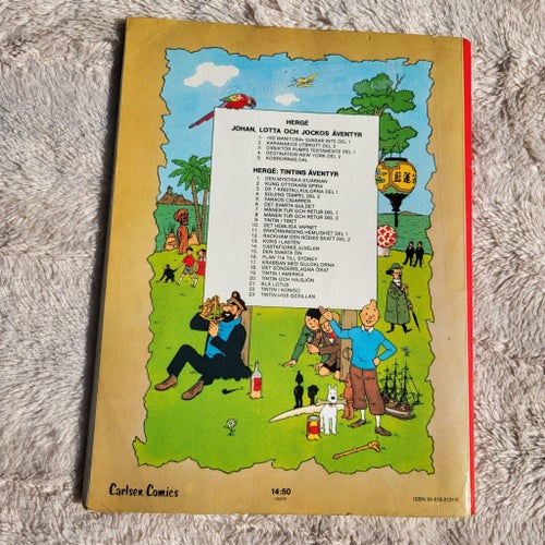 Tintin i Kongo (1:a upplagan 1978) Carlsen/if – Läst bruksskick!