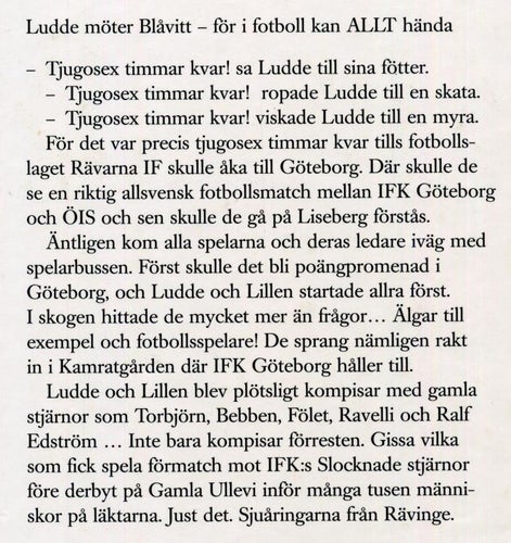 Viveca Lärn: Ludde möter Blåvitt