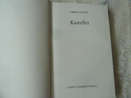 KASTELLET,  V. OLSSON,  1992,  BÖCKER
