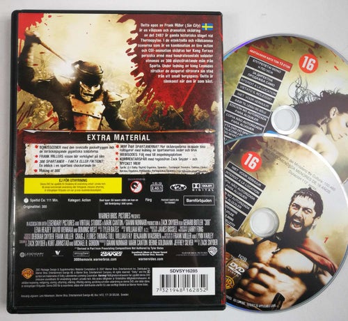 DVD 300 (Sparta Gerald Butler Dominic WestLena Heady Frank Miller Sin City)