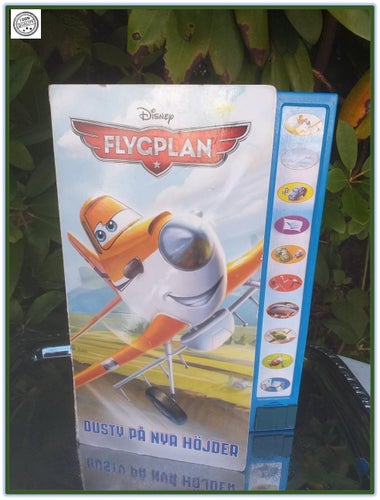 Flygplanet Dusty med ljudslingor barnbok Disney med batterier